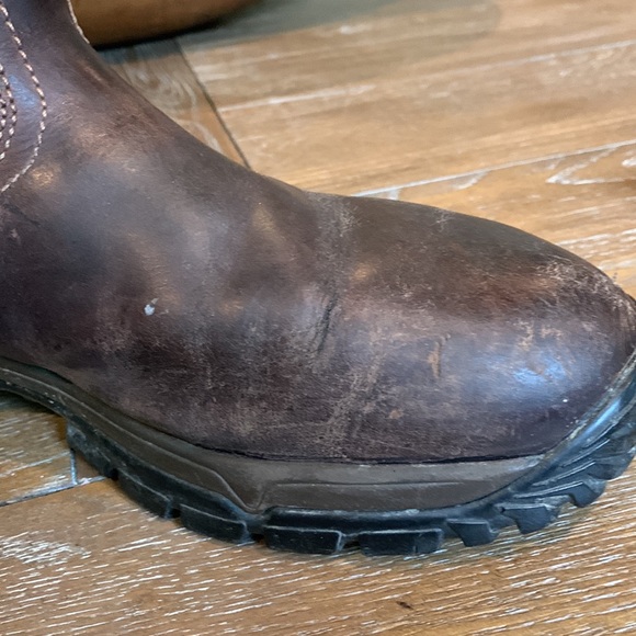 Irish Setter red wing work boots Brown leather pull on ultra dry waterproof 10.5 - Picture 9 of 16